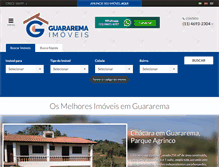 Tablet Screenshot of guararemaimoveis.com.br